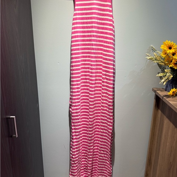 Only Pink and White Striped Maxi Dress - Picture 2 of 9